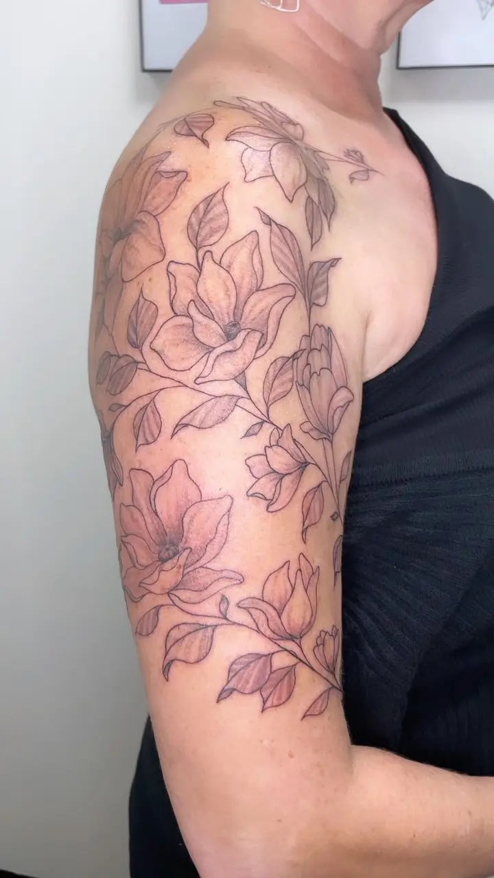Super fun drawn on magnolias from the other day. Done with fresh sharpies too so it was extra fun. Definitely want to…