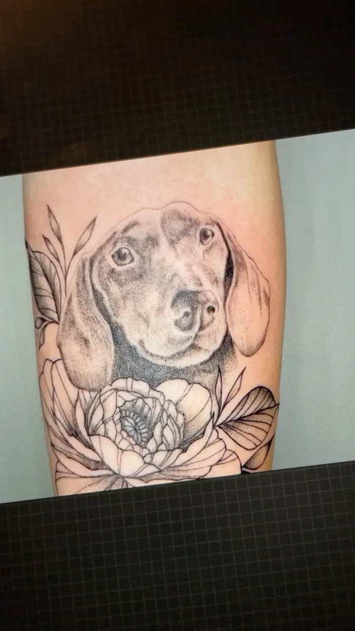 Cute dog reveal 🥰 I loveee making pet portraits on any medium and this was a really special one. I was also so happy…