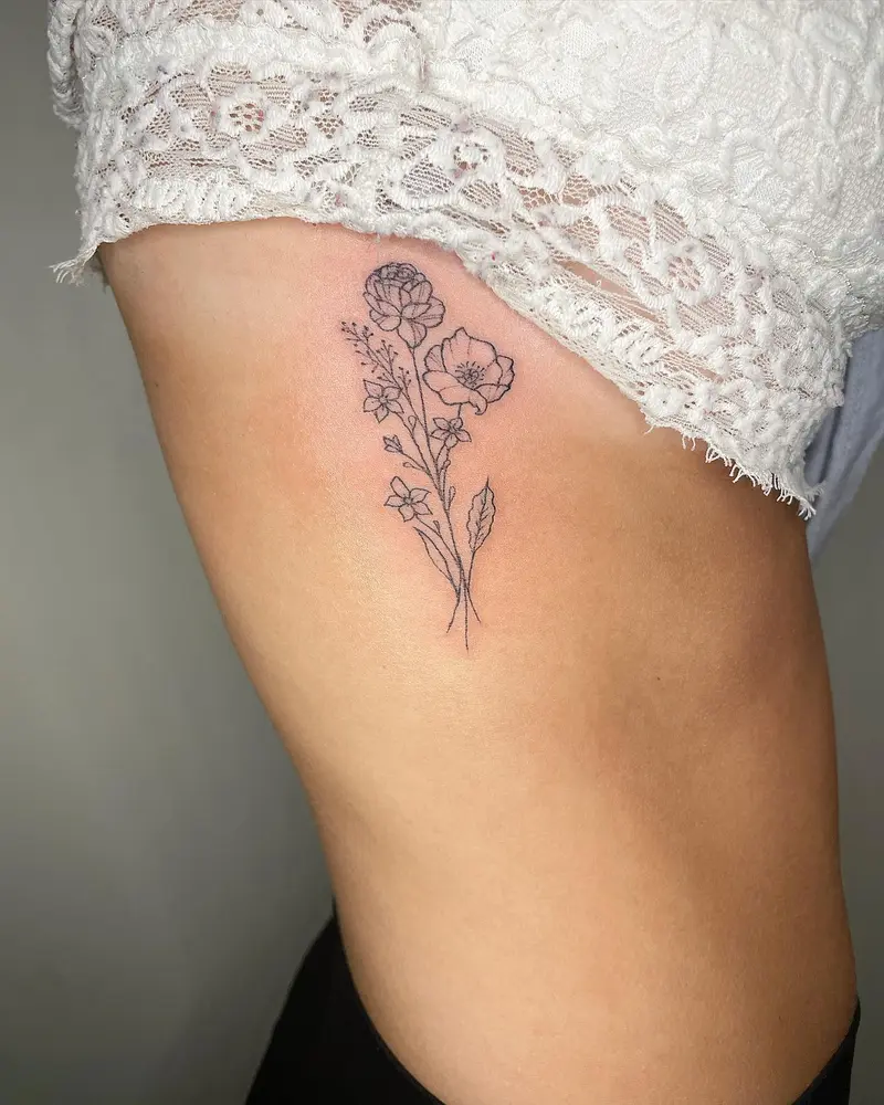 Had the pleasure of doing these mother/daughter matching tattoos representing each of their birth months! * * *…