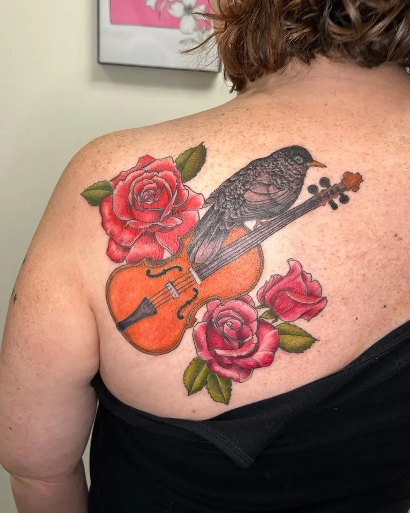 I’m so happy with all the fun tattoos I get to do every day 😍 here’s another one I couldn’t wait to post. We did the…