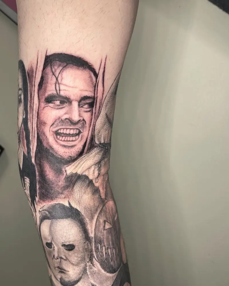 Newest edition to the horror sleeve last week. So happy with it so far. * * * #theshining #theshiningtattoo…