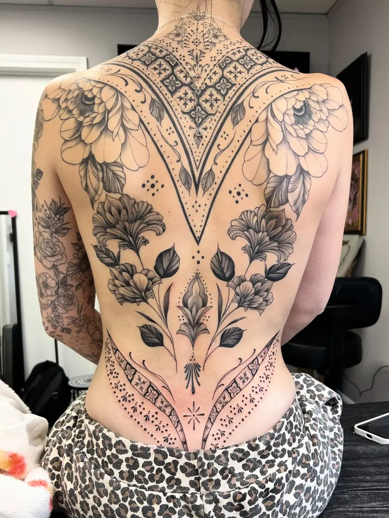 The finished product 😍 this was one of my favorites I’ve ever done on one of the coolest! * * #backtattoo…