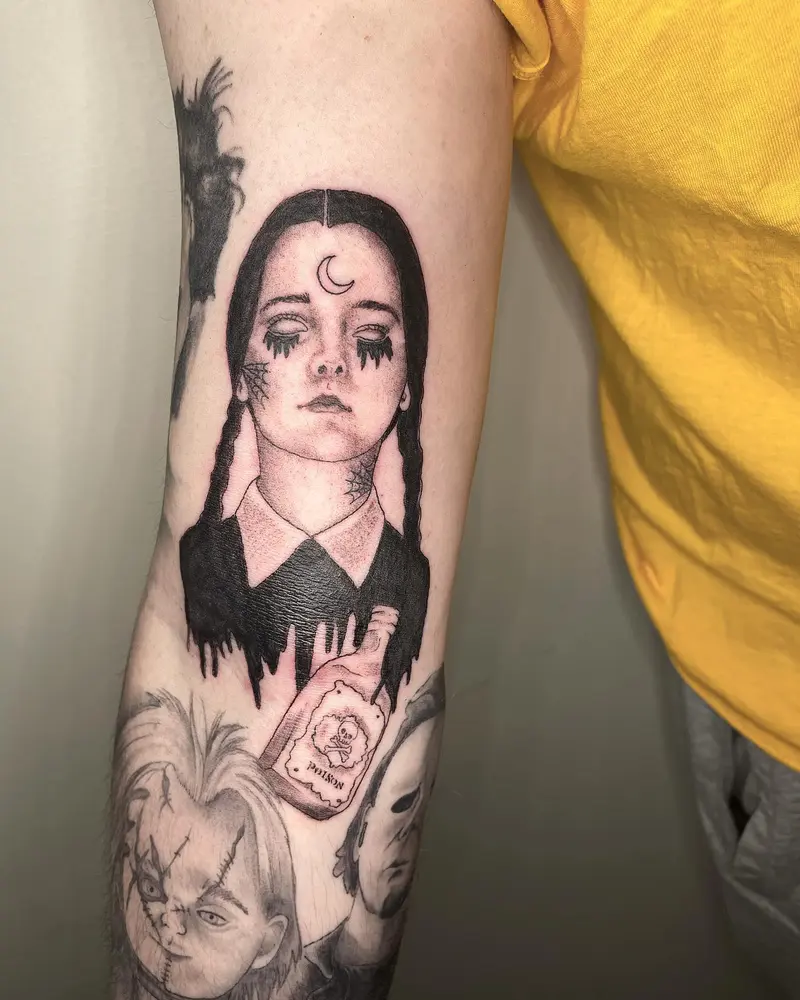 Added Wednesday to the collection the other day! * * * #wednesdayaddams #wednesday #christinaricci #poisonbottle…