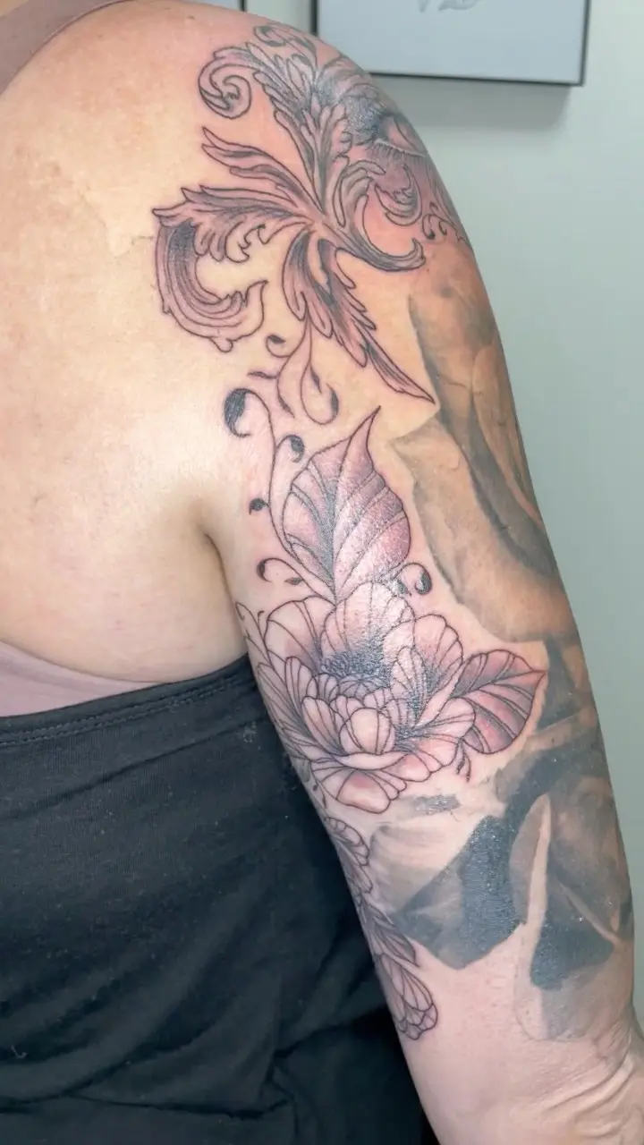 One from last week * * * #originalart #freehandartist #tattooedpeople #inkedinstagram #tattooedwomenofinstagram