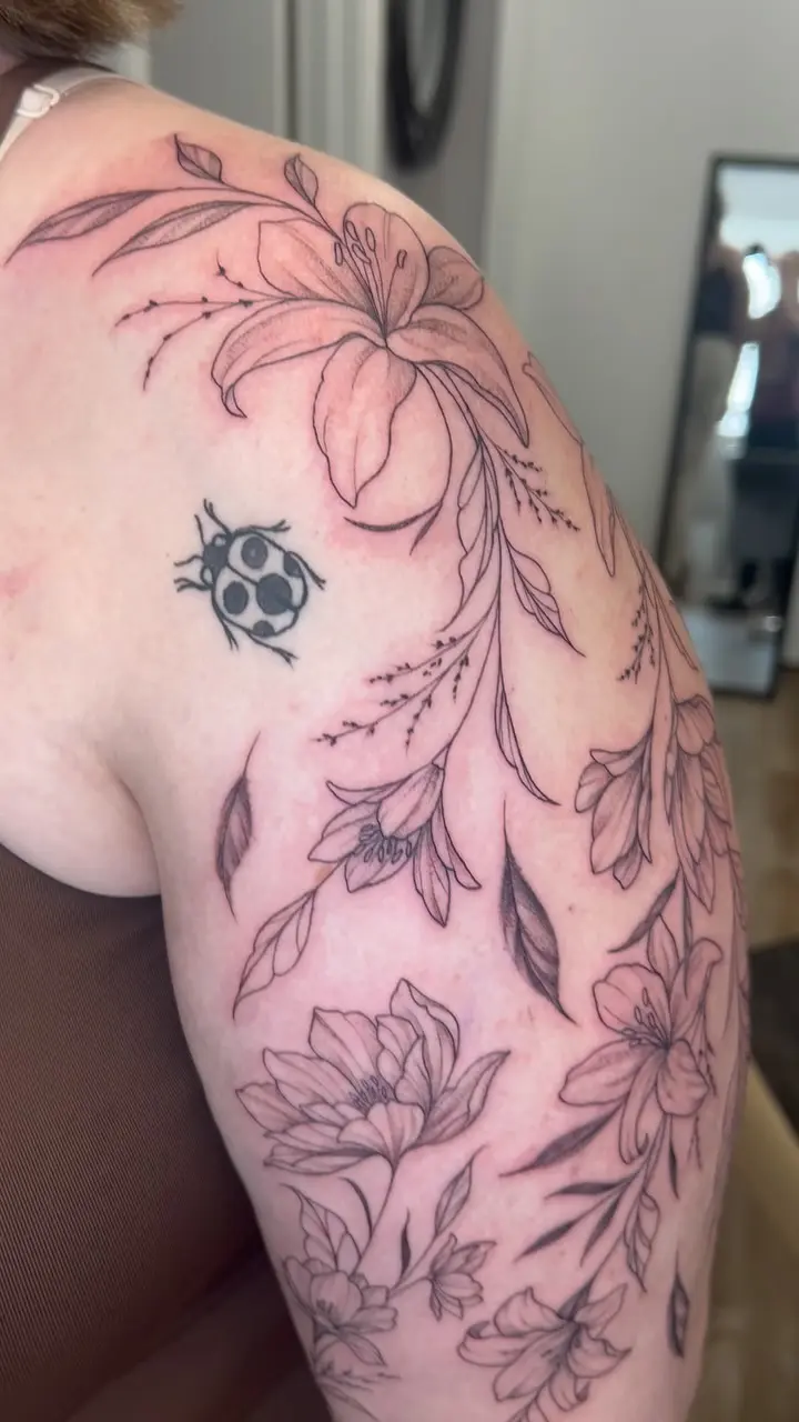 Still one more session left for shading the flowers but I couldn’t resist posting because it came out so cute. Can’t…